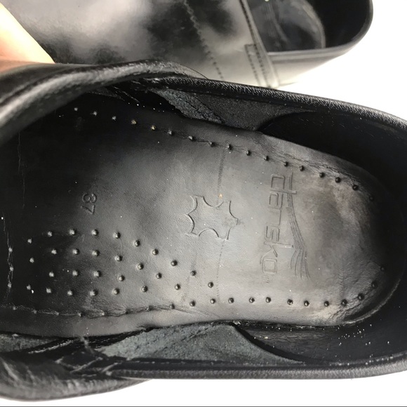 Dansko Professional Clog Black Leather Size 37 - Picture 6 of 7